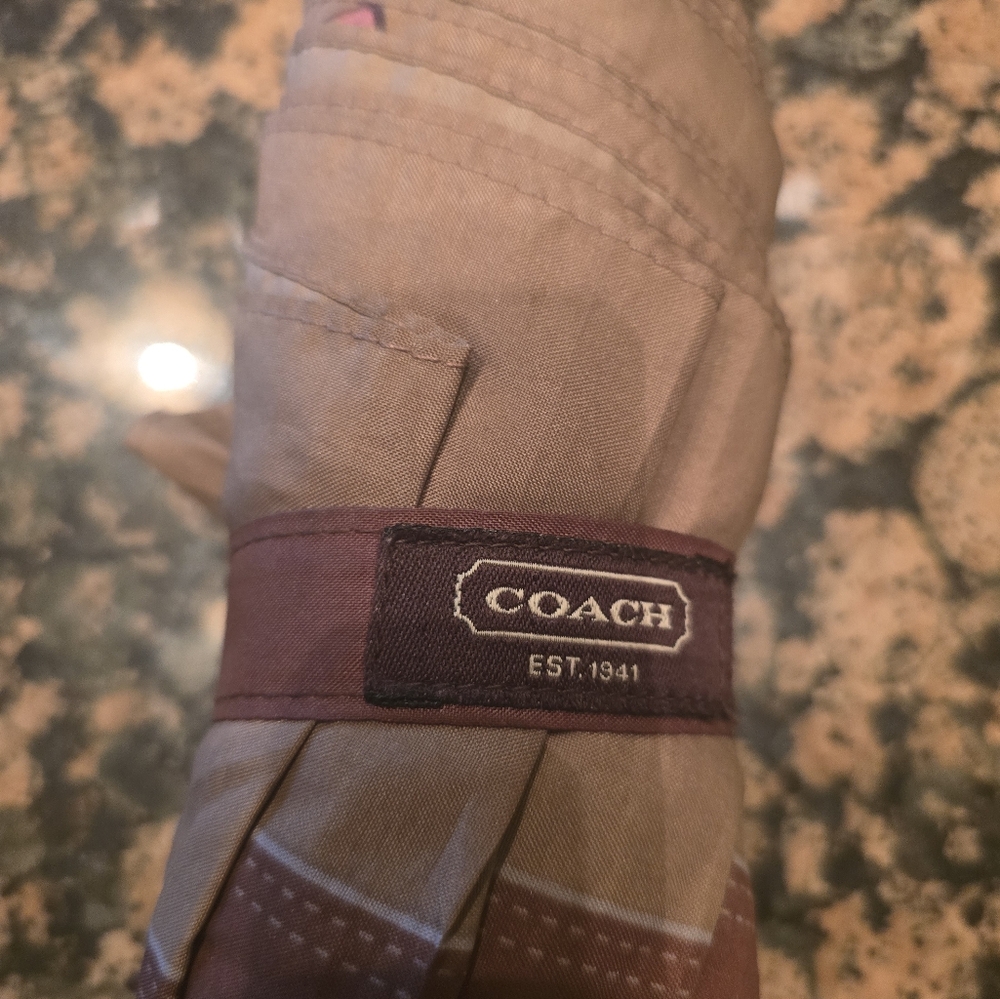 Coach Signature Pattern Umbrella - Picture 2 of 10